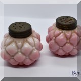 K35. Vintage pink salt and pepper. - $12 